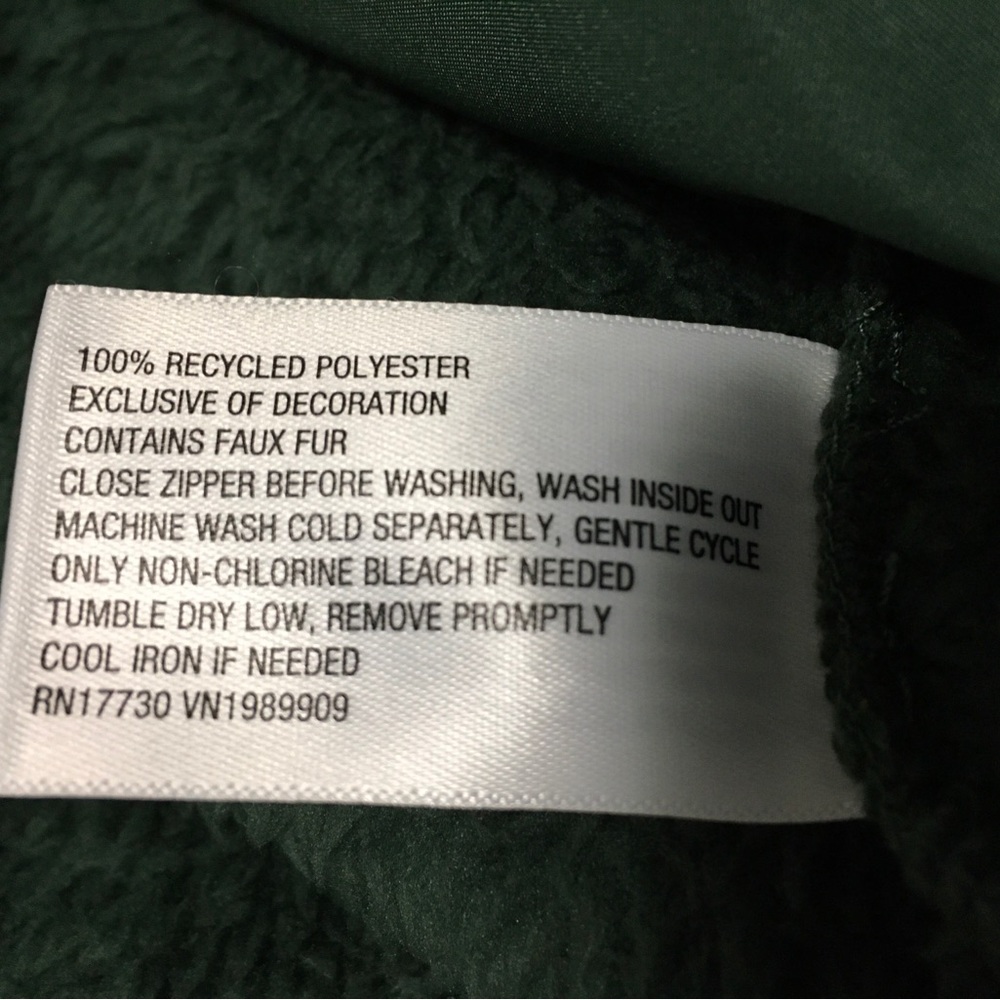 Goodfellow & Co. Mens Size M Green Soft Fleece Full Zip Jacket Pockets - Picture 5 of 7
